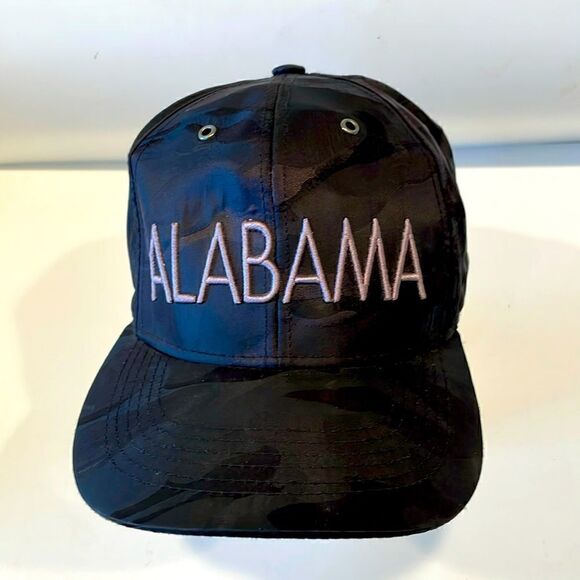 Alabama Baseball Hat Cap Black Camo Adjustable Strapback - Picture 1 of 7
